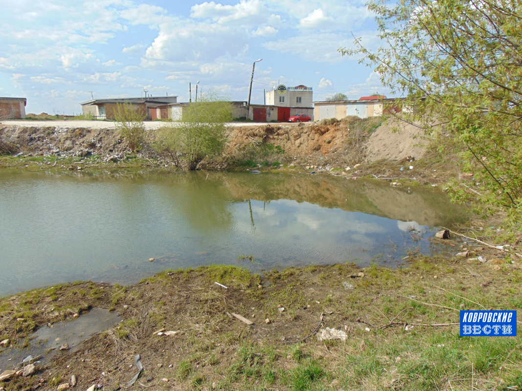 Стоки с улицы текут в пруд: Ливневая канализация в Коврове